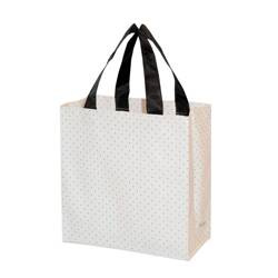 Torba Mini Kropki 25x15x27cm 10L biała