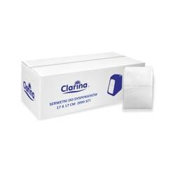 CLARINA Serwetki do dysp. 17x17cm 2000 szt. białe