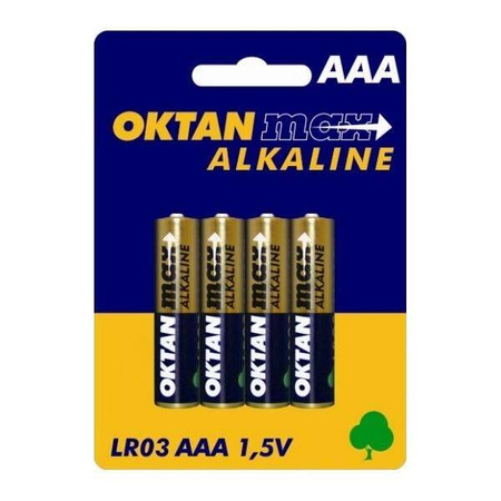 OKTANMAX Bateria alkaliczna LR03 AAA 1,5V 4 szt.