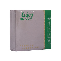 ENJOY&BE ECO Serwetki Airlaid 40x40cm 50szt szare