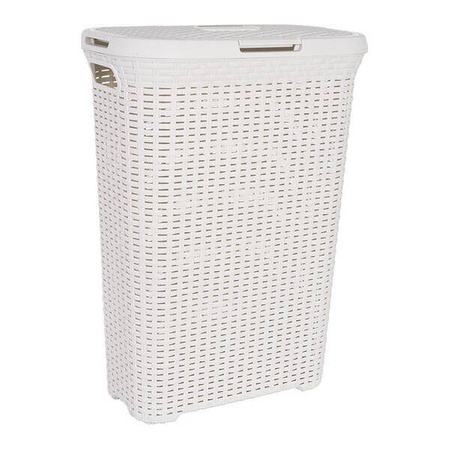 NATURAL STYLE Kosz na bieliznę 40L kremowy