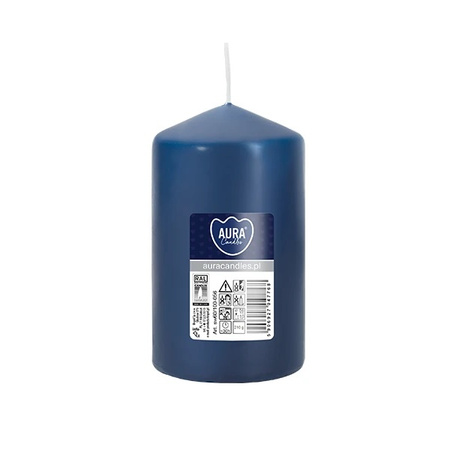 Świeca walec 60x100mm 1 szt. granatowa