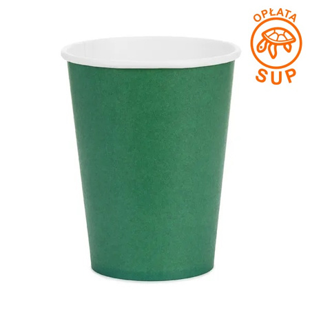 Kubek papierowy 250ml 6 szt. ciemno-zielony