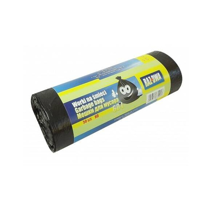RAZ DWA Worki śmieciowe 58x70 HD 60L/50 szt czarne