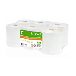 ELLIS Ecoline Ręcznik w roli R100/2 6 szt. e.biały