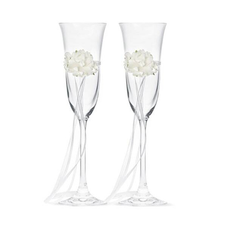 Kieliszki do szampana weselne KSD19 160ml 2 szt.