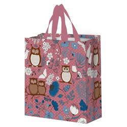 Torba Animals Sówki 30x14x33cm 14L różowa