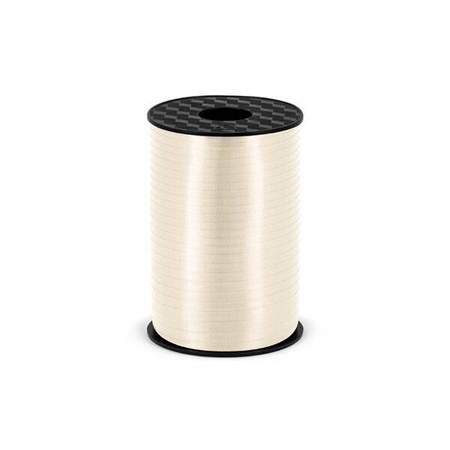 Wstążka plastikowa wąska 0,5cm x 225m kremowa