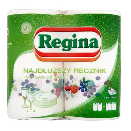 REGINA Ręcznik kuchenny Najdłuższy 2W 2 szt nadruk