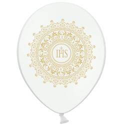 Balon IHS 30cm 6 szt. biały