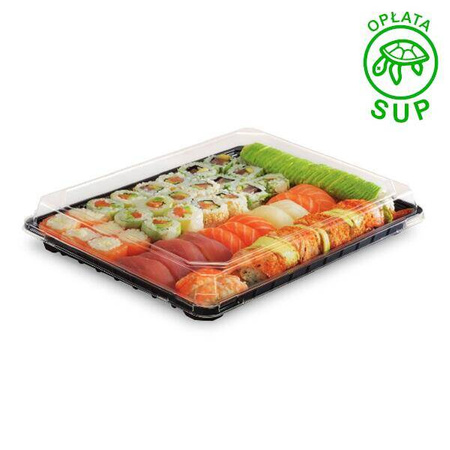 SUSHI Spód + pokrywka PET 298x217mm 25 szt.