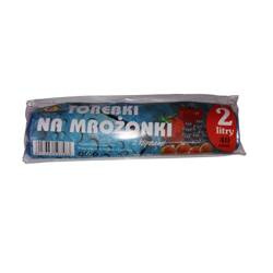 Torebki na mrożonki z klipsami 20x32cm 2L 40 szt.