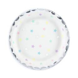 Talerz papierowy Jednorożec-Gwiazdki 18cm 6 szt.