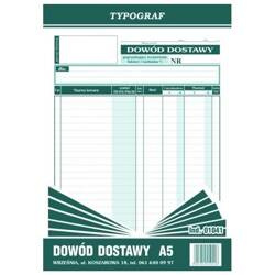 Dowód dostawy A5