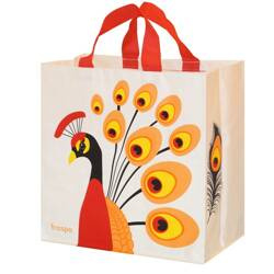 Torba Animals Paw 35x20x35cm 24L biała z czerwonym