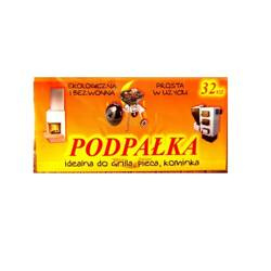 Podpałka w kostkach ekologiczna 32 szt. szara