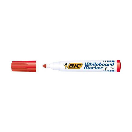 BIC Marker suchościeralny do tablic Velleda czerw.