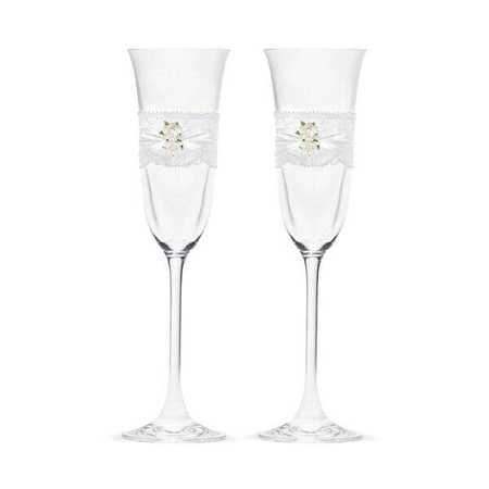 Kieliszki do szampana weselne KSD17 160ml 2 szt.