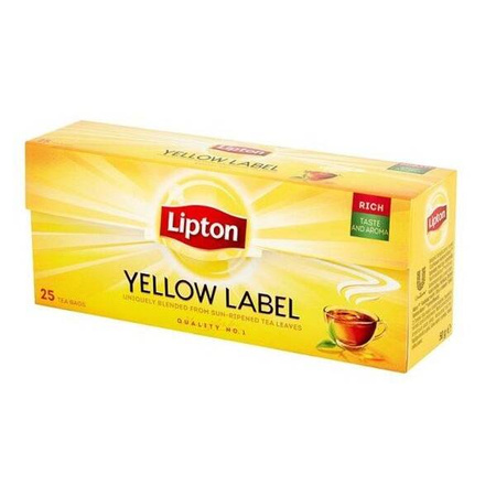 LIPTON Yellow Label Herbata czarna 25 torebek