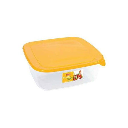FRESH&GO Pojemnik na żywność kwadr. 2,9L żółty
