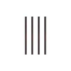 Słomki koktajlowe 8mm x 12cm 500 szt. czarne