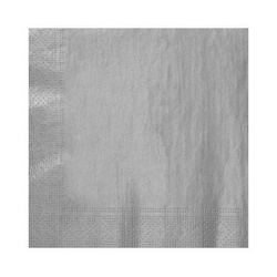 AHA Serwetki 3W 33x33cm 20 szt. srebrne