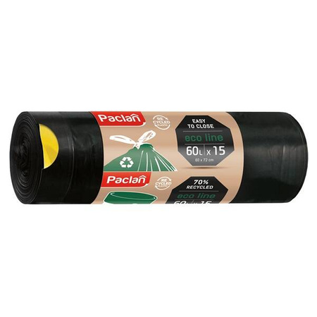 PACLAN Worki Eco line z taśmą 60x72 60L/15 szt.