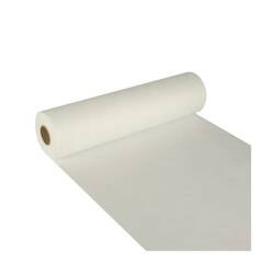 Bieżnik imitujący tkaninę 40cm x 24m 1 szt. biały