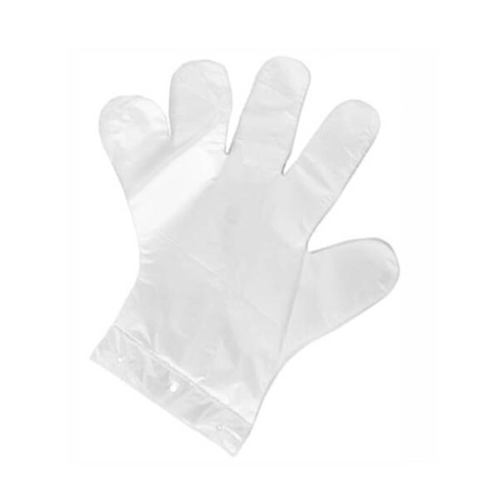 Rękawice foliowe M HDPE z zawieszką 100 szt.