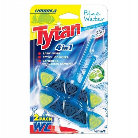 TYTAN Zawieszka do WC 4w1 2x40g limonka