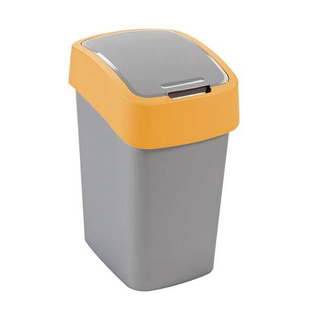FLIP BIN Kosz na śmieci 25L srebrny/pomarańczowy
