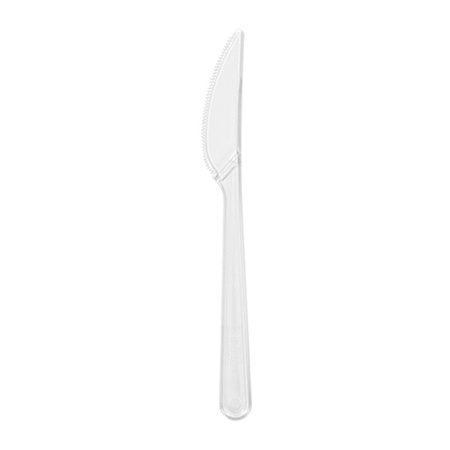 Nóż plastikowy 18cm REUSE PS 50 szt. transparentny