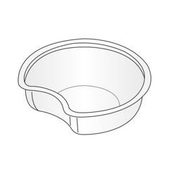 SERVIPACK Insert do pojemników 95mm PET 50 szt.