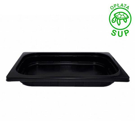 Pojemnik zgrzew 1/4 GN PP 1000ml 200 szt. czarny