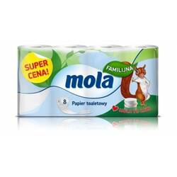 MOLA Familijna Papier toaletowy 8 szt. biały