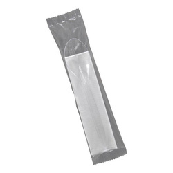 Łyżka transparentna REUSE +serwetka w folii 350szt