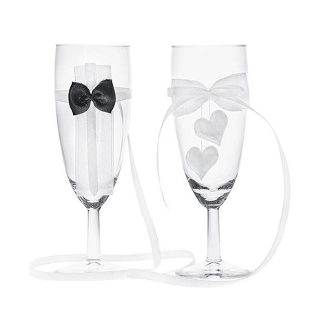 Kieliszki do szampana weselne KSSW 150ml 2 szt.
