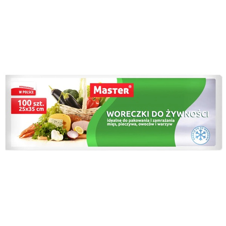 Woreczki do żywności 25x35cm 100 szt.