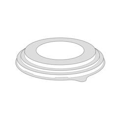 TUSIPACK Przykrywka 190x190x20mm RPET 50 szt