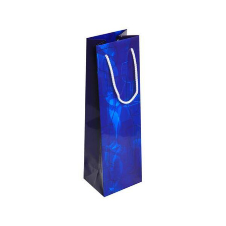 Torba prezentowa Butelka 11x10x34cm granat