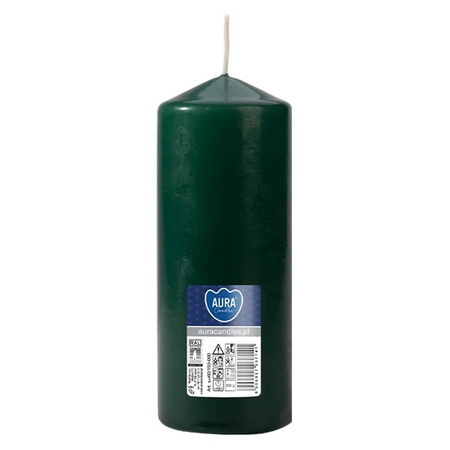 Świeca walec 60x150mm 1 szt. butelkowa zieleń
