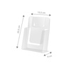 Stojak na ulotki A5 pionowy 20,5x15,5x9cm 1 szt.