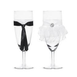 Kieliszki do szampana weselne KSZ27 150ml 2 szt.