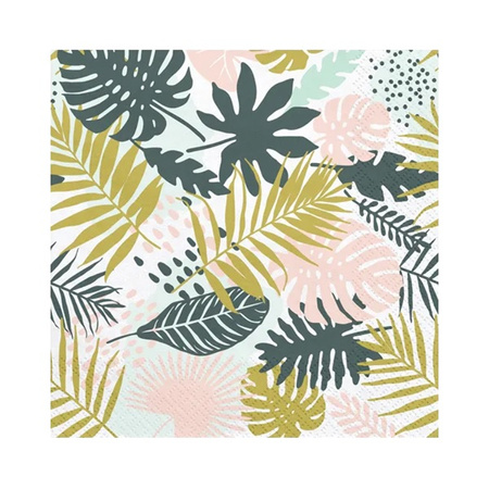 Serwetki Aloha - Liście 33x33cm 20 szt.