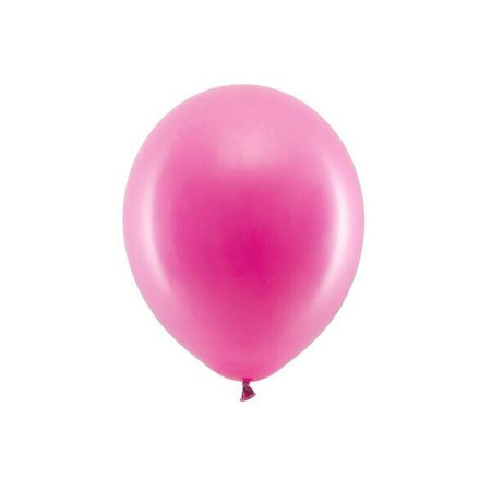RAINBOW Balon 30cm pastel 10 szt. fuksja