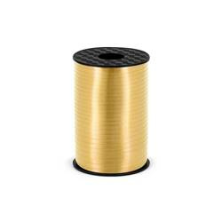 Wstążka plastikowa wąska 0,5cm x 225m złota