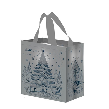 Torba Mini Królowa Lasu  25x15x27cm 10L srebrna