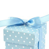 Pudełeczko z kokardką 5,2x5,2x5,2cm 10 szt. błękit