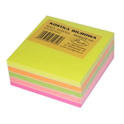 PROTOS Kostka biurowa klejona 84x84x35mm fluo