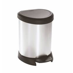 DECO BIN Kosz metalizowany 5L z pedałem
